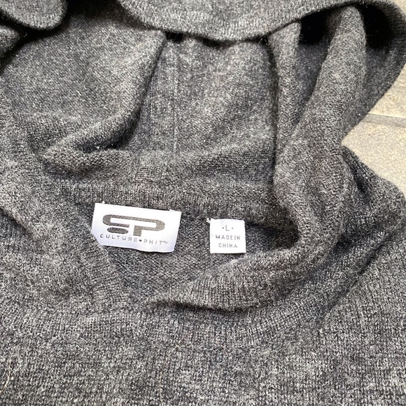 Culture Phit Hooded Striped Sweater Sz Lg - Picture 3 of 4